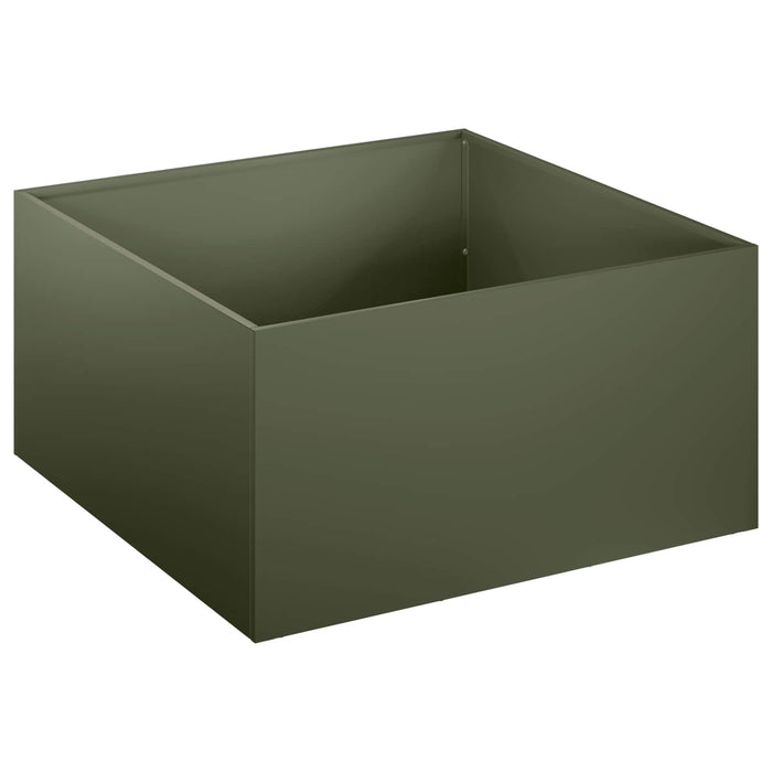 Vază pentru Grădină 2 buc. Verde măsliniu 60 x 60 x 30 cm WALTI