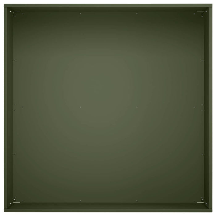 Vază pentru Grădină 2 buc. Verde măsliniu 60 x 60 x 30 cm WALTI
