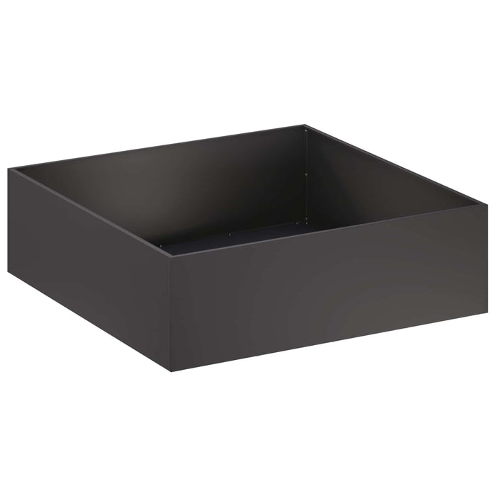 Vază pentru Grădină 2 buc. Negru 100 x 100 x 30 cm WALTI