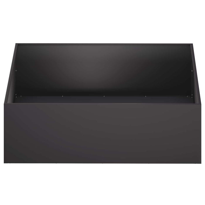 Vază pentru Grădină 2 buc. Negru 100 x 100 x 30 cm WALTI