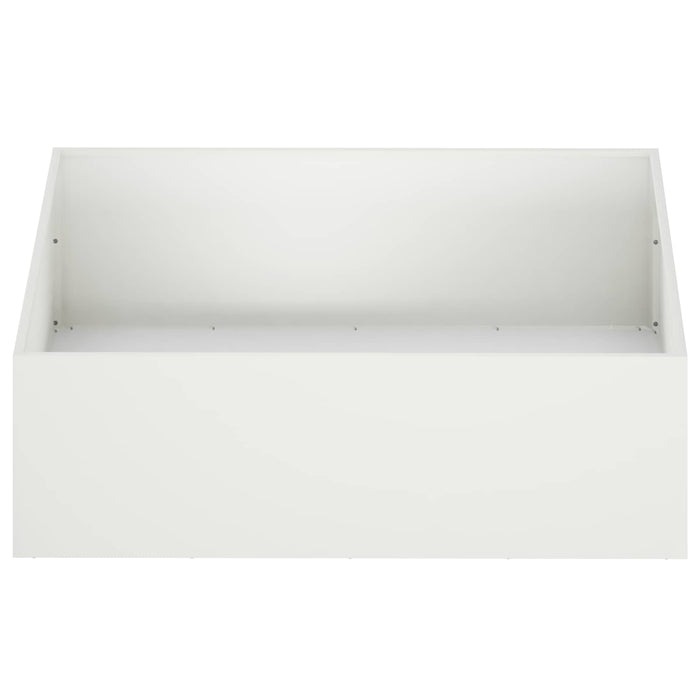Vază pentru Grădină Alb 100 x 100 x 30 cm Oțel laminat la rece WALTI