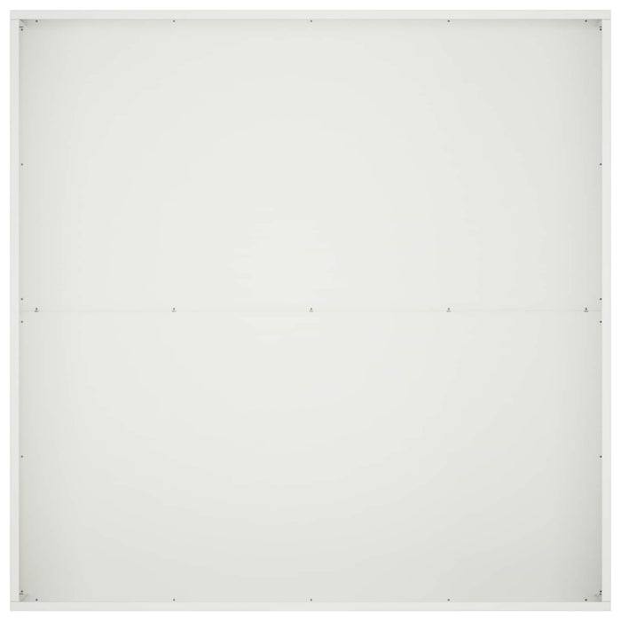 Vază pentru Grădină Alb 100 x 100 x 30 cm Oțel laminat la rece WALTI