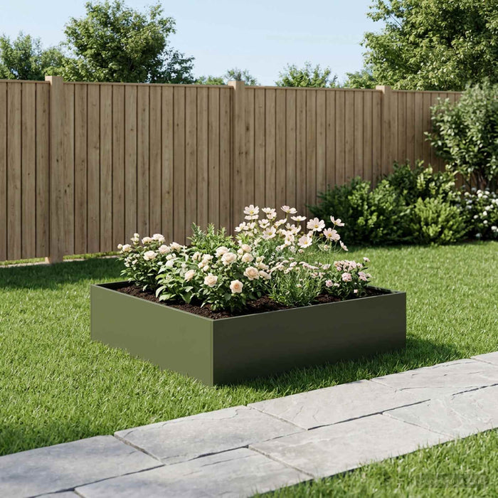Vază pentru Grădină Verde măsliniu 100 x 100 x 30 cm WALTI