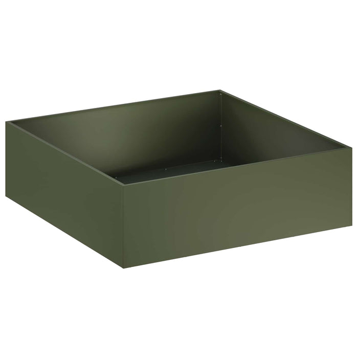 Vază pentru Grădină 2 buc. Verde măsliniu 100 x 100 x 30 cm WALTI