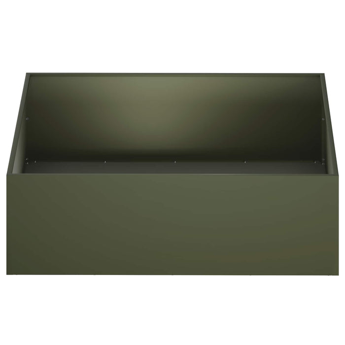 Vază pentru Grădină 2 buc. Verde măsliniu 100 x 100 x 30 cm WALTI