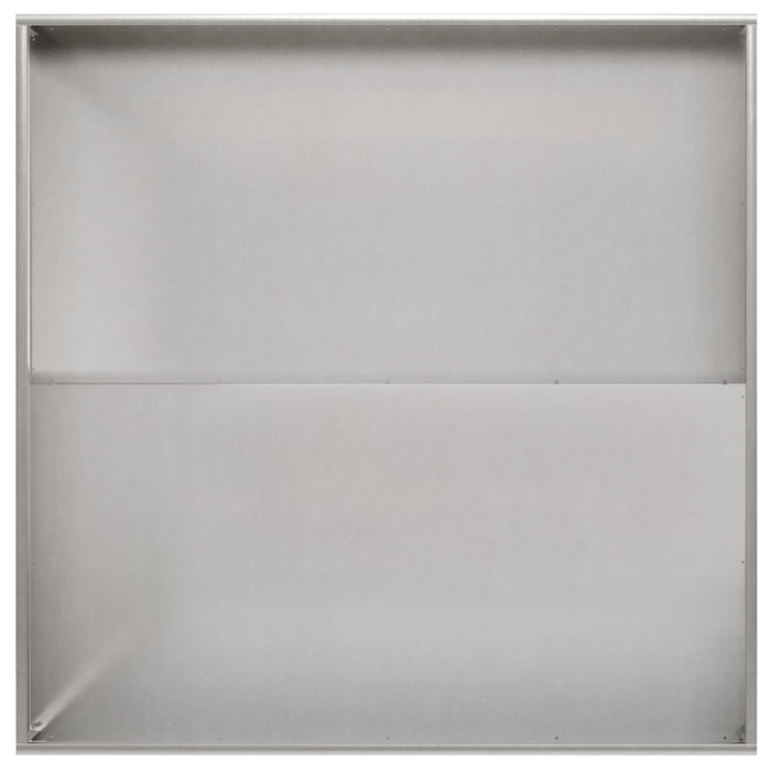 Vază pentru Grădină Argintiu 100 x 100 x 30 cm Oţel inoxidabil WALTI
