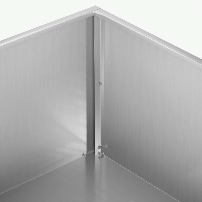 Vază pentru Grădină Argintiu 100 x 100 x 30 cm Oțel Galvanizat WALTI