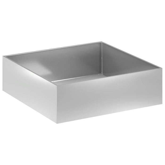 Vază pentru Grădină Argintiu 100 x 100 x 30 cm Oțel Galvanizat WALTI