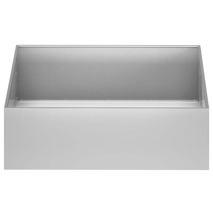 Vază pentru Grădină Argintiu 100 x 100 x 30 cm Oțel Galvanizat WALTI