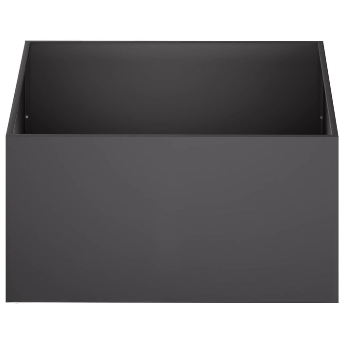 Vază pentru Grădină 2 buc. Negru 60 x 60 x 40 cm WALTI