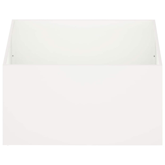 Vază pentru Grădină Alb 60 x 60 x 40 cm Oțel laminat la rece WALTI