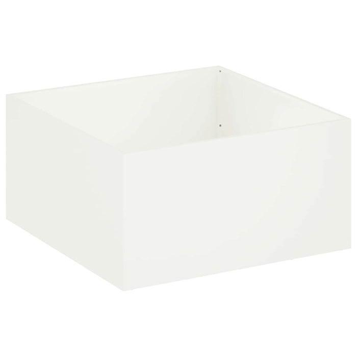 Vază pentru Grădină 2 buc. Alb 80 x 80 x 40 cm WALTI