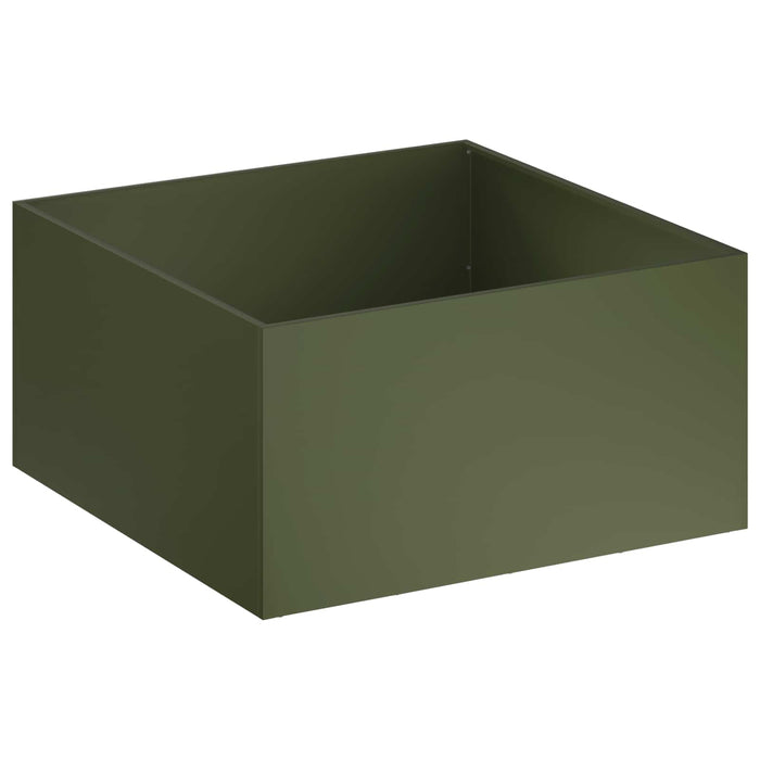 Vază pentru Grădină 2 buc. Verde măsliniu 80 x 80 x 40 cm WALTI