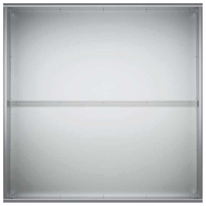Vază pentru Grădină 2 buc. Argintiu 80 x 80 x 40 cm WALTI