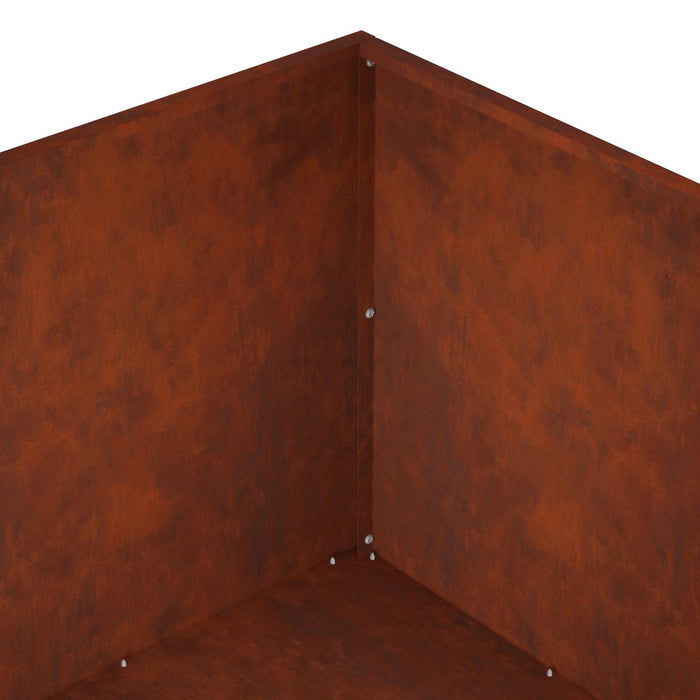 Vază pentru Grădină 2 buc. Ruginit 80 x 80 x 40 cm WALTI