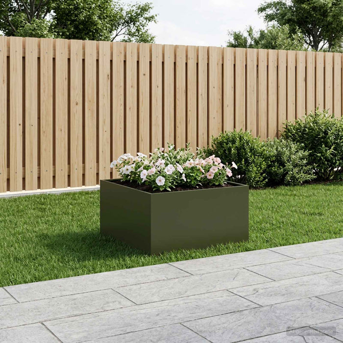 Vază pentru Grădină Verde măsliniu 100 x 100 x 40 cm WALTI