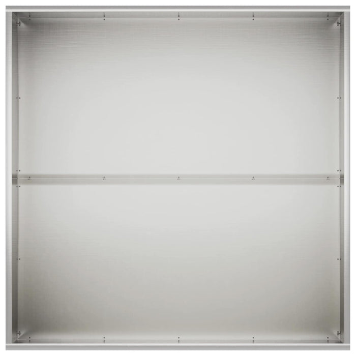 Vază pentru Grădină Argintiu 100 x 100 x 40 cm Oţel inoxidabil WALTI