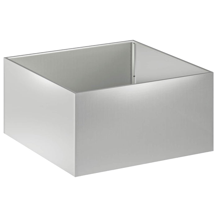 Vază pentru Grădină Argintiu 100 x 100 x 40 cm Oțel Galvanizat WALTI