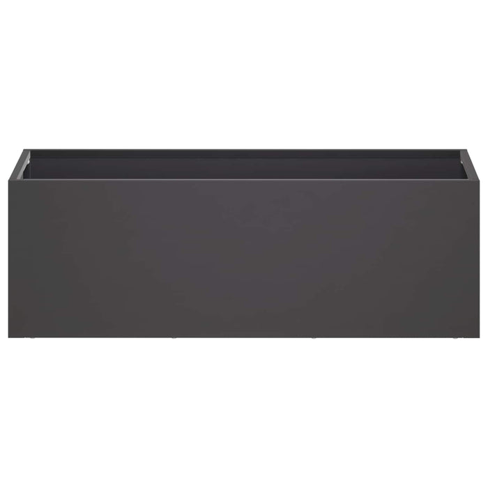Vază pentru Grădină Negru 40 x 20 x 20 cm Oțel laminat la rece - WALTI WALTI