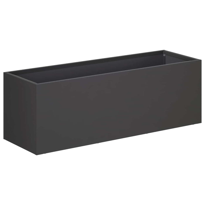 Vază pentru Grădină 2 buc. Negru 40 x 20 x 20 cm WALTI