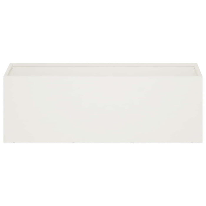 Vază pentru Grădină Alb 40 x 20 x 20 cm Oțel laminat la rece - WALTI WALTI