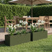 Vază pentru Grădină 2 buc. Verde măsliniu 40 x 20 x 20 cm - WALTI WALTI