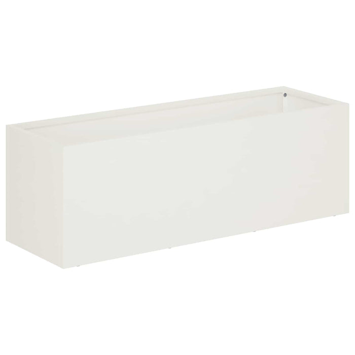 Vază pentru Grădină Alb 60 x 20 x 20 cm Oțel laminat la rece - WALTI WALTI