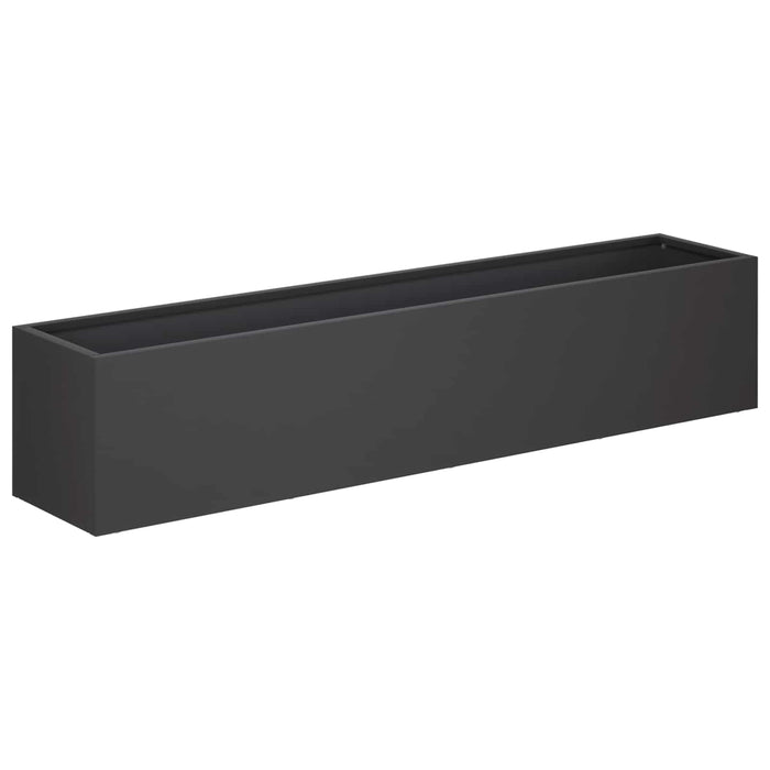Vază pentru Grădină Negru 80 x 20 x 20 cm Oțel laminat la rece - WALTI WALTI
