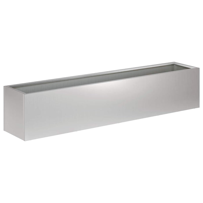 Vază pentru Grădină Argintiu 80 x 20 x 20 cm Oțel Galvanizat WALTI