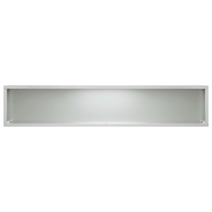 Vază pentru Grădină Argintiu 80 x 20 x 20 cm Oțel Galvanizat WALTI