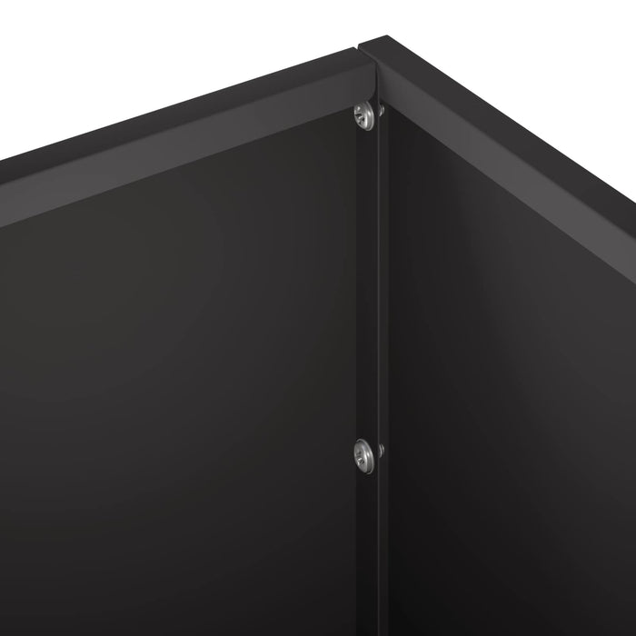 Vază pentru Grădină Negru 100 x 20 x 20 cm Oțel laminat la rece - WALTI WALTI