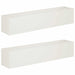 Vază pentru Grădină 2 buc. Alb 100 x 20 x 20 cm - WALTI WALTI