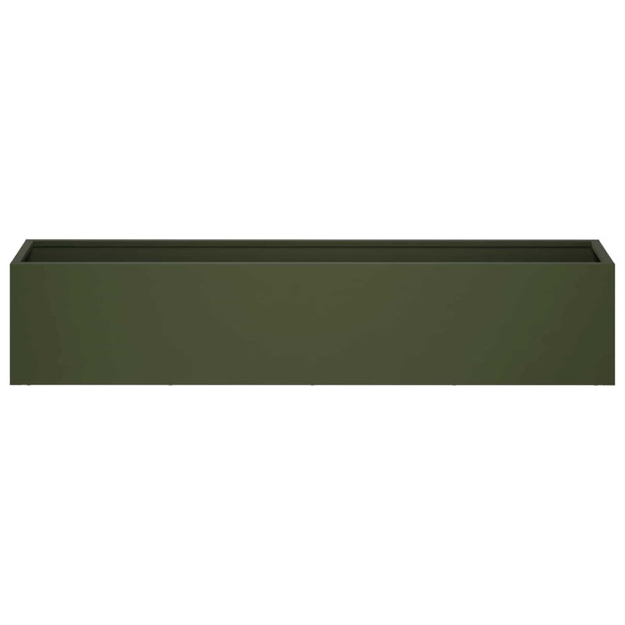 Vază pentru Grădină 2 buc. Verde măsliniu 100 x 20 x 20 cm WALTI