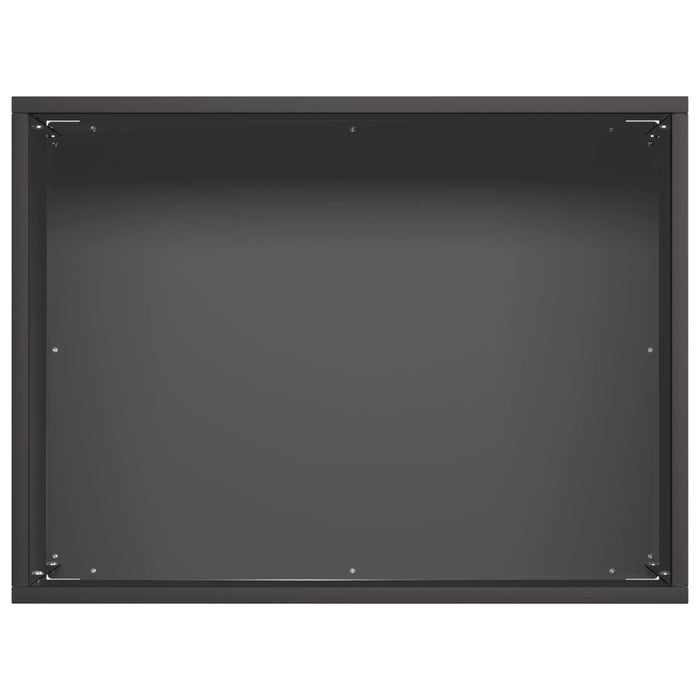 Vază pentru Grădină Negru 40 x 30 x 30 cm Oțel laminat la rece - WALTI WALTI