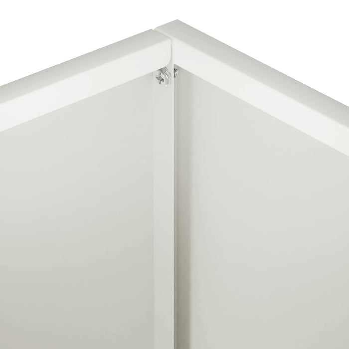 Vază pentru Grădină Alb 40 x 30 x 30 cm Oțel laminat la rece WALTI