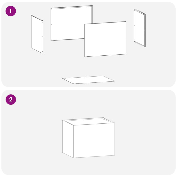 Vază pentru Grădină Alb 40 x 30 x 30 cm Oțel laminat la rece WALTI