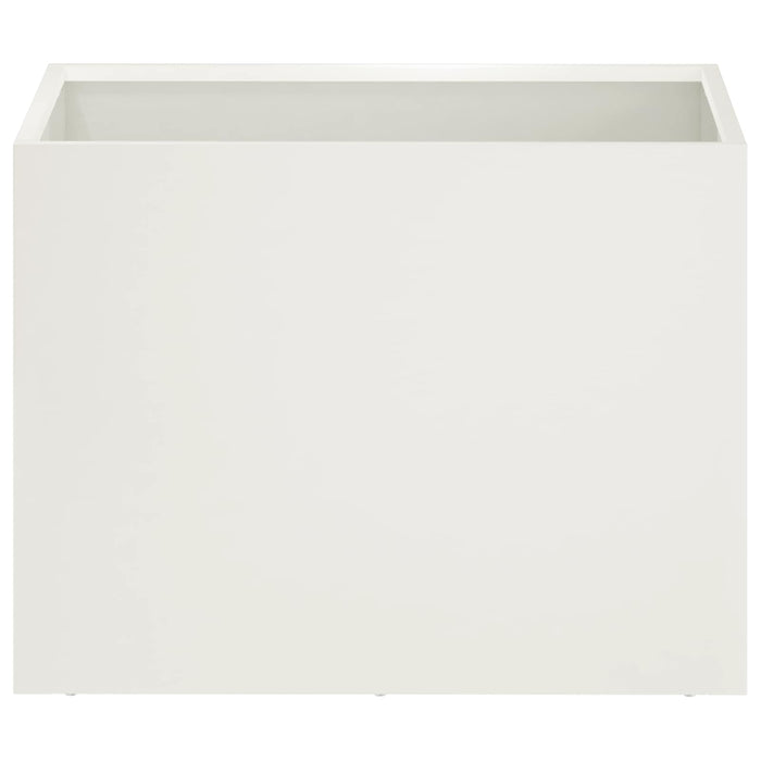 Vază pentru Grădină Alb 40 x 30 x 30 cm Oțel laminat la rece WALTI