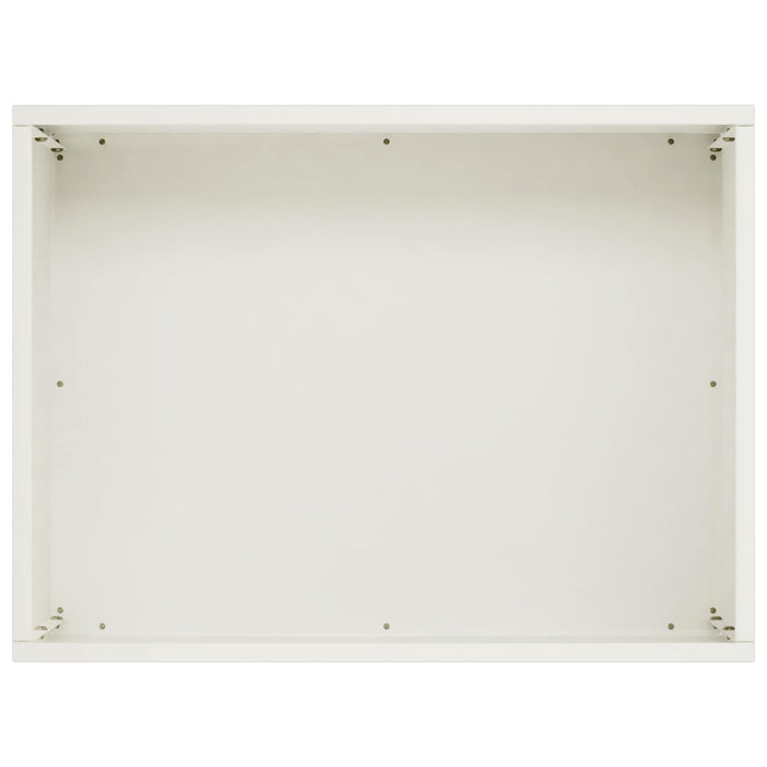 Vază pentru Grădină Alb 40 x 30 x 30 cm Oțel laminat la rece WALTI
