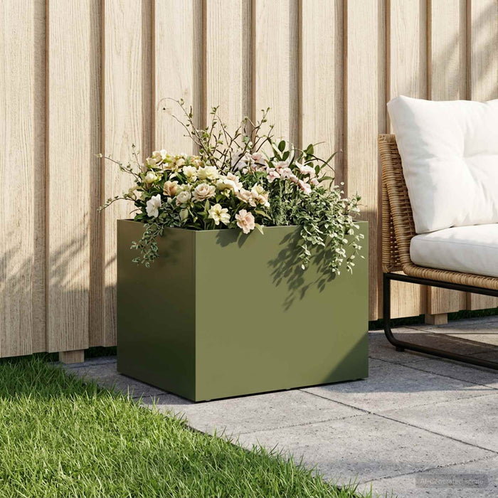 Vază pentru Grădină Verde măsliniu 40 x 30 x 30 cm - WALTI WALTI