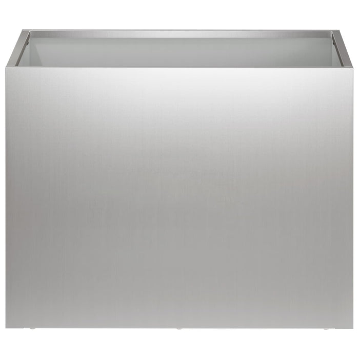 Vază pentru Grădină Argintiu 40 x 30 x 30 cm Oțel Galvanizat - WALTI WALTI