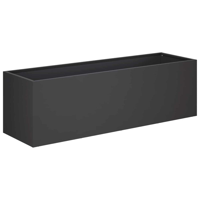 Vază pentru Grădină 2 buc. Negru 80 x 30 x 30 cm WALTI