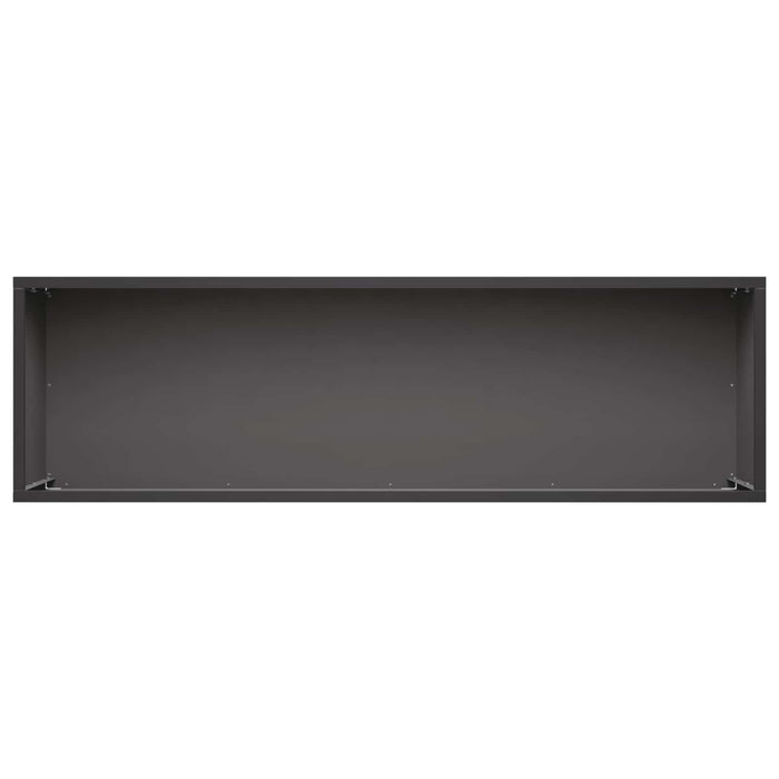 Vază pentru Grădină 2 buc. Negru 80 x 30 x 30 cm WALTI