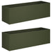 Vază pentru Grădină 2 buc. Verde măsliniu 80 x 30 x 30 cm - WALTI WALTI