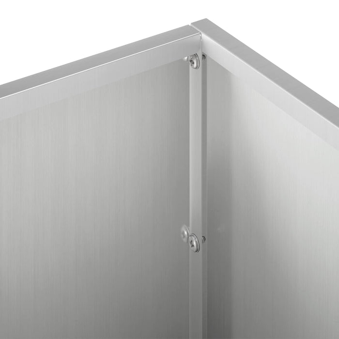 Vază pentru Grădină Argintiu 80 x 30 x 30 cm Oțel Galvanizat WALTI