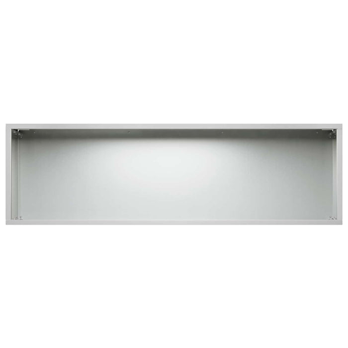 Vază pentru Grădină Argintiu 80 x 30 x 30 cm Oțel Galvanizat WALTI