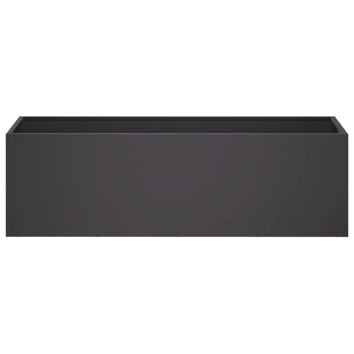 Vază pentru Grădină 2 buc. Negru 100 x 30 x 30 cm WALTI