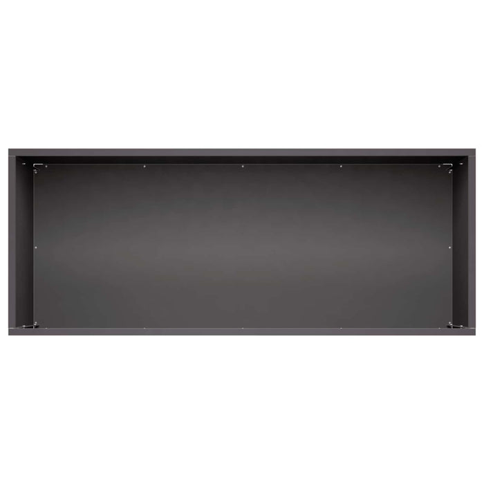 Vază pentru Grădină Negru 100 x 40 x 40 cm Oțel laminat la rece WALTI