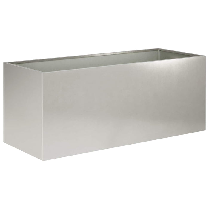 Vază pentru Grădină Argintiu 100 x 40 x 40 cm Oţel inoxidabil WALTI