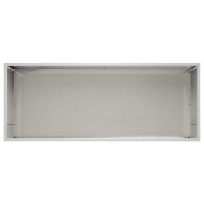 Vază pentru Grădină 2 buc. Argintiu 100 x 40 x 40 cm WALTI