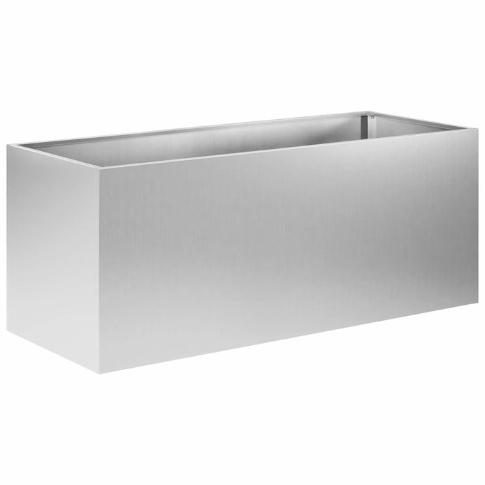 Vază pentru Grădină 2 buc. Argintiu 100 x 40 x 40 cm WALTI
